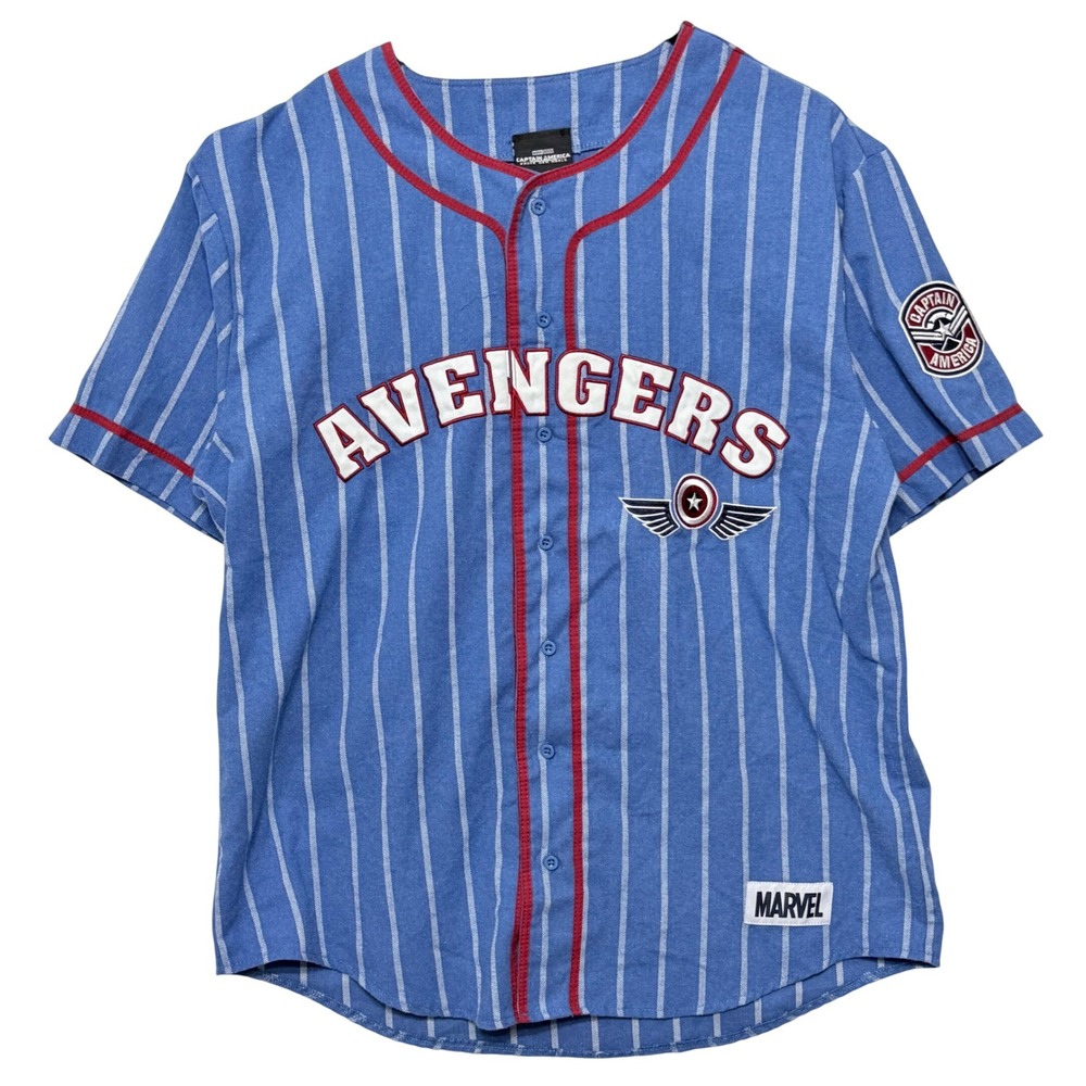 Marvel Captain America Brave New World Wilson 14 Baseball Jersey BoxLunch Large